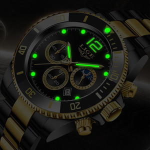 <span class=keywords><strong>2022</strong></span> Lige 8924, relojes <span class=keywords><strong>de</strong></span> cuarzo con tres esferas, reloj resistente al agua <span class=keywords><strong>de</strong></span> acero inoxidable, marca superior para hombre - Product Image 5
