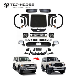 <span class=keywords><strong>Land</strong></span> <span class=keywords><strong>Cruiser</strong></span> LC70/<span class=keywords><strong>76</strong></span>/79 Kit de mise à niveau Kit de carrosserie Facelift Phares de capot de pare-chocs - Product Image 1