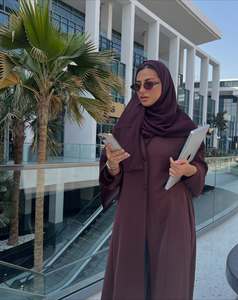 Vestido Abaya Mexizo Modest de Verano, Elegante, de Poliéster, <span class=keywords><strong>para</strong></span> Mujeres Musulmanas, <span class=keywords><strong>para</strong></span> Bodas y Uso Diario Informal - Product Image 5