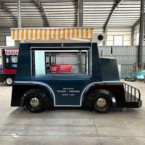 Food Truck Vintage, Petite Remorque Mobile pour Café, Glaces, Hot-dogs, Concession Standard, Accepte la Personnalisation - Product Image 6