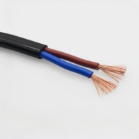 Câble d'alimentation plat souple à 2 conducteurs de 0,5 à 4 mm², gainé, en cuivre pur, pour éclairage LED, cordon d'alimentation automobile, projets de bricolage