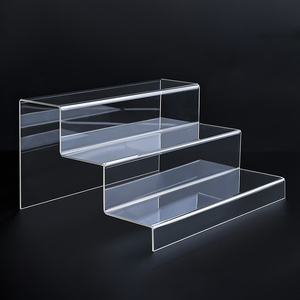 Acrylic hiển thị risers bước đứng 3 Tier Riser kệ cho đồ trang sức thực phẩm sưu tầm bán lẻ thiết lập truy cập bánh hiển thị tổ chức - Product Image 1