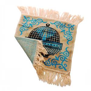 Alfombras de oración de pashmina hechas a medida, tapetes islámicos de poliéster lavables para peregrinaciones, entrega/al por mayor en stock para musulmanes - Product Image 5