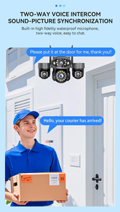 Caméra de sécurité PTZ avec capteur CMOS 15MP, vision nocturne, étanche IP66, sans fil, Wi-Fi, pour extérieur, avec fonction Pan Tilt - Product Image 6