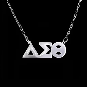 Ciondolo Personalizzato con Logo in Acciaio Inossidabile, Catene alla Moda, Nome Personalizzato, Lettere Greche per Confraternite DST - Product Image 1