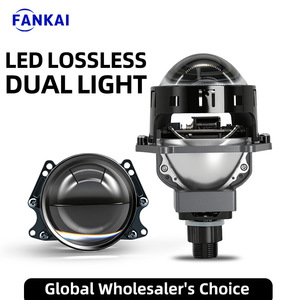 K60 3.0-Inch Aluminum <b>LED</b> Bi-Xenon Projector Headlights 60W <b>High</b>-<b>Power</b> Integrated <b>High</b> Low Beam (H4H7) 50000h Service Life for - Product Image 3