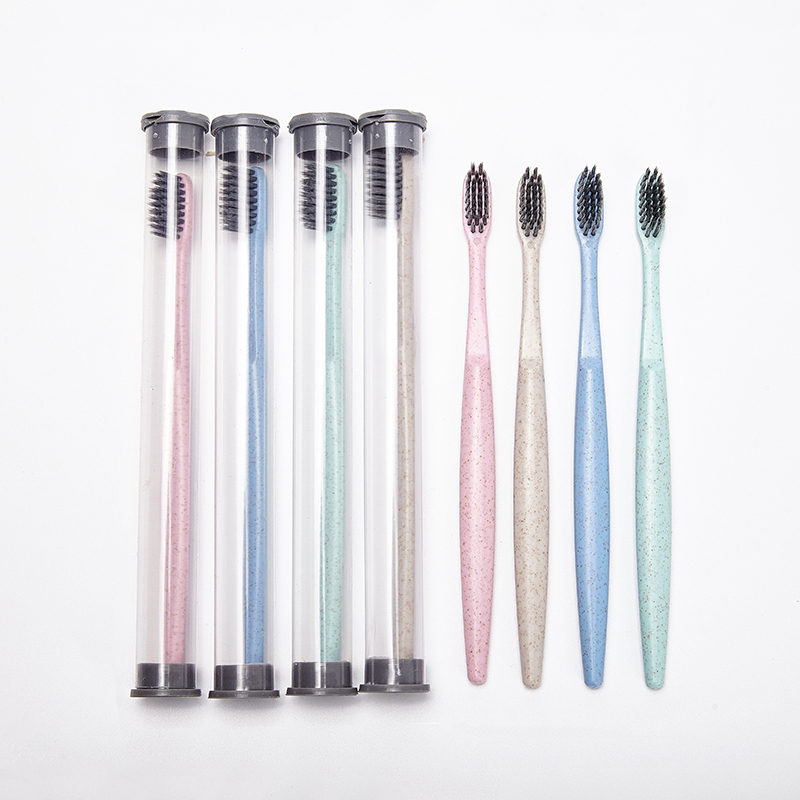 Недорогие Одноразовые Зубные щетки из пшеничной соломы для отеля с логотипом oem/odm