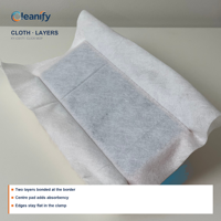 CLEANIFY KY-CS171 Serpillère plate sans lavage, tampons de recharge réutilisables, système Click Mop, manche 3 sections 130,5 cm, plaque 16x8 cm, pour poils d'animaux