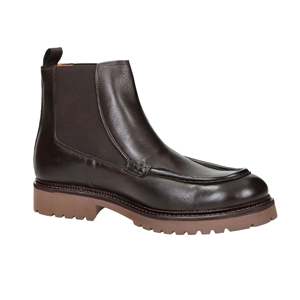 Bottines basses pour homme Exton 689 en cuir marron style Chelsea pour un usage décontracté - Product Image 6