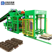 Machine à blocs entièrement automatique QT4-25 / Machine à blocs de ciment pour la fabrication de blocs creux et pleins Mexique Brésil 6 pouces 8 pouces