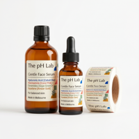 Étiquettes autocollantes en vinyle imperméable imprimées en usine pour l'emballage de produits cosmétiques et de soins de la peau, étiquettes personnalisées avec logo