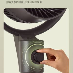 Ventilador Circulador de Aire Midea Gris, Ventilador de Pie Oscilante, Ahorro de Energía, Portátil, para Dormitorios y Habitaciones - Product Image 5