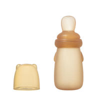 Biberon cuillère en silicone pour bébé, idéal pour les nourrissons, vaisselle complémentaire, cuillère à presser pour l'alimentation