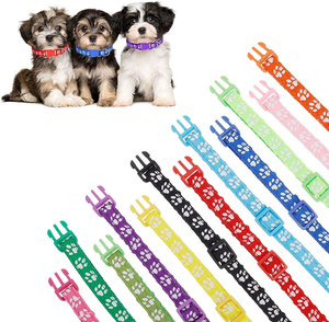 ปลอกคอแมวไนลอนปรับได้ลายอุ้งเท้าหลากสีขายส่ง - Product Image 5