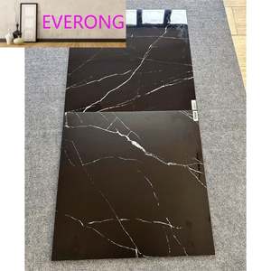 Carrelage en marbre noir Marquina poli 60x60cm 80x80cm 60x120cm 75x150cm, carrelage en grès céramique Nero Margiua pour mur intérieur - Product Image 3