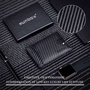 Minimaliste Mince Bifold Poche Frontale Portefeuille Titulaire de la Carte De Crédit pour Hommes avec Blocage RFID - Product Image 4