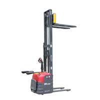 Gerbeur électrique RELILIFT CDD15 de 1,5 tonne avec déplaceur latéral hydraulique, batterie au plomb-acide, pneus en polyuréthane |   Hauteur de fourche 85 mm