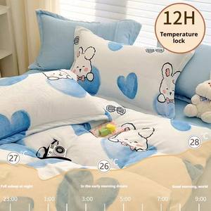 Новый комплект из 11 предметов из молочного вельвета для осени: милый, мультяшный, толстый, с наполнителем из кораллового флиса, водостойкий, высокого качества. - Product Image 2