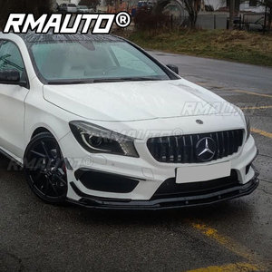 Kit de 3 pièces pour pare-chocs avant de voiture, diffuseur, spoiler, protection de pare-chocs, kit carrosserie pour Mercedes Benz CLA C117 AMG CLA45 2013-2015, accessoires de voiture - Product Image 3