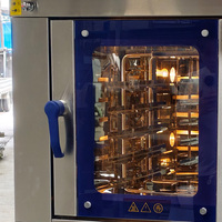Horno de Convección Eléctrico Comercial con Horno Combinado de Vapor Profoer, 5 y 10 Bandejas, para Hornear Pan y Otros Productos, Horno Rotatorio