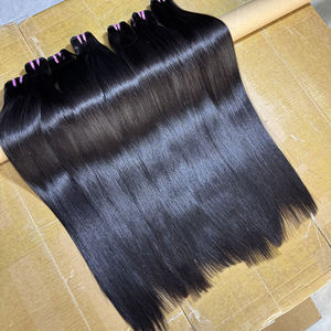 Extensions de cheveux humains lisses, options vierges brutes, cuticules alignées, vente en gros pour les fournisseurs de cheveux et les salons de coiffure - Product Image 3
