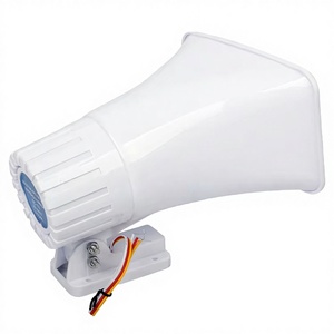 مكبر صوت إنذار ضد التسلل بهيكل ABS، 30 واط، 12 فولت تيار مستمر، أبيض، 120 ديسيبل، مقاوم للماء IP65، للاستخدام الخارجي، صفارة إنذار إلكترونية ثنائية النغمة - Product Image 3