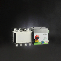Commutateur de transfert automatique (ATS) double alimentation SUQ3-100A 4P 100A triphasé 400V pour PC et contrôle incendie industriel