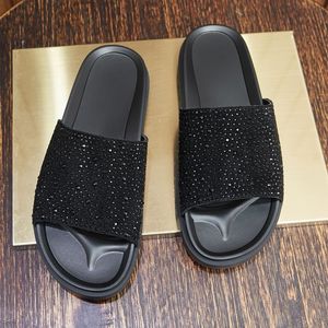 Sandalias de Diseño Antideslizantes de Alta Calidad para Hombre, Sandalias de Moda con Entresuela de EVA Negra, Sandalias de Lujo para Mujer - Product Image 1
