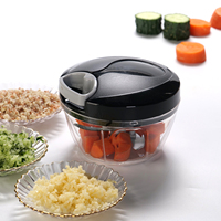 Mini robot de cuisine multifonction à tirer à la main coupeur déchiqueteur mixeur extracteur d'ail hachoir à légumes manuel