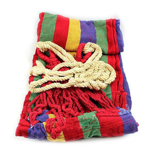 Portable arc-en-ciel extérieur Patio Double pliable Camping balançoire toile hamacs ultra-léger Camping hamac balançoire avec sac à dos - Product Image 4