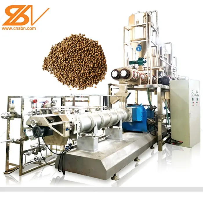 2000kg -3000kg/h Floating Fish Feed mill extruder machine special for dog food cat food fish food making with good service