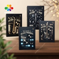 Carnet à spirales personnalisé de luxe avec logo, papier 70 g/m², cahier d'exercices, cadeau d'entreprise exécutif