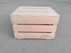 Giá Rẻ Tùy Chỉnh Đồng Bằng Gỗ Thông Hộp Quà Tặng Thùng Gỗ Có Nắp Đậy - Product Image 5