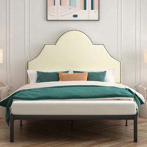 120cm/150cm/180cm/200cm Fer cadre en or antique sculpture décorative de conception de <span class=keywords><strong>lit</strong></span> en métal - Product Image 3