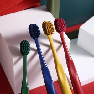 Adult Korean Style Wide Head Soft Bristle Toothbrush Macaron Color Household Use Daily Necessity - Product Image 4