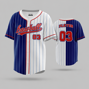Op maat gemaakte honkbaltenues voor middelbare scholen en atletische honkbaltenues voor heren, volledig knoopsluiting, teamuniform, groothandel, met logo, naam en nummer - Product Image 1
