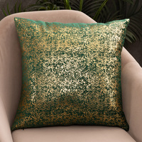 Housse de coussin en velours riche style luxe léger, motif flocon de neige estampé or, couleur unie, pour canapé, best-seller transfrontalier