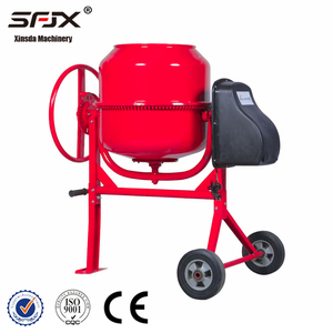 Mezcladora de Cemento y Concreto Portátil Eléctrica con Motor Diésel de Alta Calidad de 180L-260L, Descarga Manual - Product Image 1