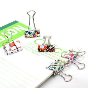 Hoa In Chất Kết Dính Clip Văn Phòng Giấy Kẹp Màu Các Loại 19 25 32Mm Kim Loại Dài Đuôi Tùy Chỉnh Mô Hình Kẹp Giấy - Product Image 2