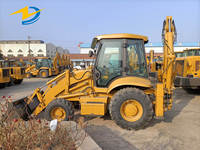 Backhoe Loader Dijual 2.5 Ton Kapasitas Angkut 4x4 Diesel Mesin Penggali Pertanian Kota Pabrik Cina