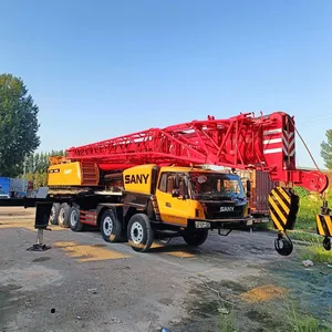 China Leveranciers Sany 100 Ton Gebruikte Machines Vrachtwagenkranen Met Telescopische Giek Hydraulisch