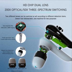 Hair Scalp Analyzer Scalp Detector Digital Hair Skin Analyzer <b>Microscope</b> for Hair Follicle Testing and Skin Analysis Machine - Product Image 5