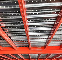 Étagère de mezzanine en acier laminé à froid, robuste, anti-rouille, avec revêtement en poudre époxy, capacité de charge de 500 kg/m² pour centre logistique