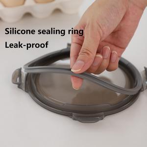 Maxcook Boîte de rangement ronde en acier inoxydable 316SS Contenant alimentaire avec couvercle pour <span class=keywords><strong>camping</strong></span> cuisine nouveau-nés Boîte à lunch - Product Image 4