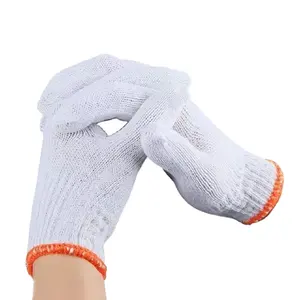 Wholesale Shandong Cotton Gloves White Work Hand Safety Household Garden Cotton Gloves