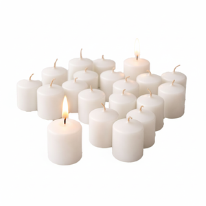 NF Lauren White <b>Small</b> Pillar <b>Candle</b> Private Label Scented Cylinder Handmade Soy Wax Eco-friendly Home Decor Bulk Birthdays - Product Image 2