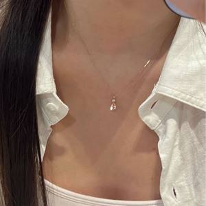 Collier en argent pur S925 d'inspiration française vintage, chaîne de clavicule en émail superposée à la mode, style luxe léger - Product Image 5