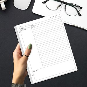 Papel de Notas <span class=keywords><strong>Cornell</strong></span> A4, Papel de Hojas Sueltas con 3 Orificios, 100 Hojas/200 Páginas, 100 g/m², Blanco, 8.5'' x 11'' - Product Image 2