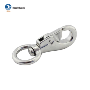 Mosquetón de Aleación de Zinc Fundido a Presión, Tipo Perno, Giratorio, Niquelado, de Liberación Rápida, Conector para Collar de Perro y Correa - Product Image 4