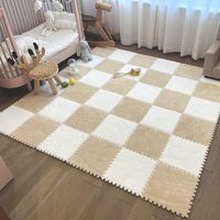 Tapis de sol moderne en EVA, fabriqué à la machine, antidérapant, extra épais (poil moyen), couleur unie, pour grandes surfaces et chambres à coucher